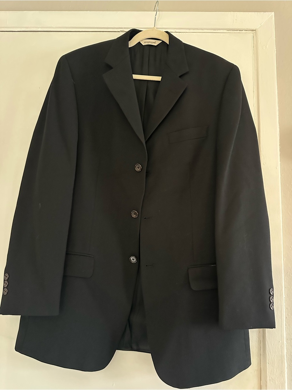 Pronto Uomo Black Classic Three-Button Suit Jacket